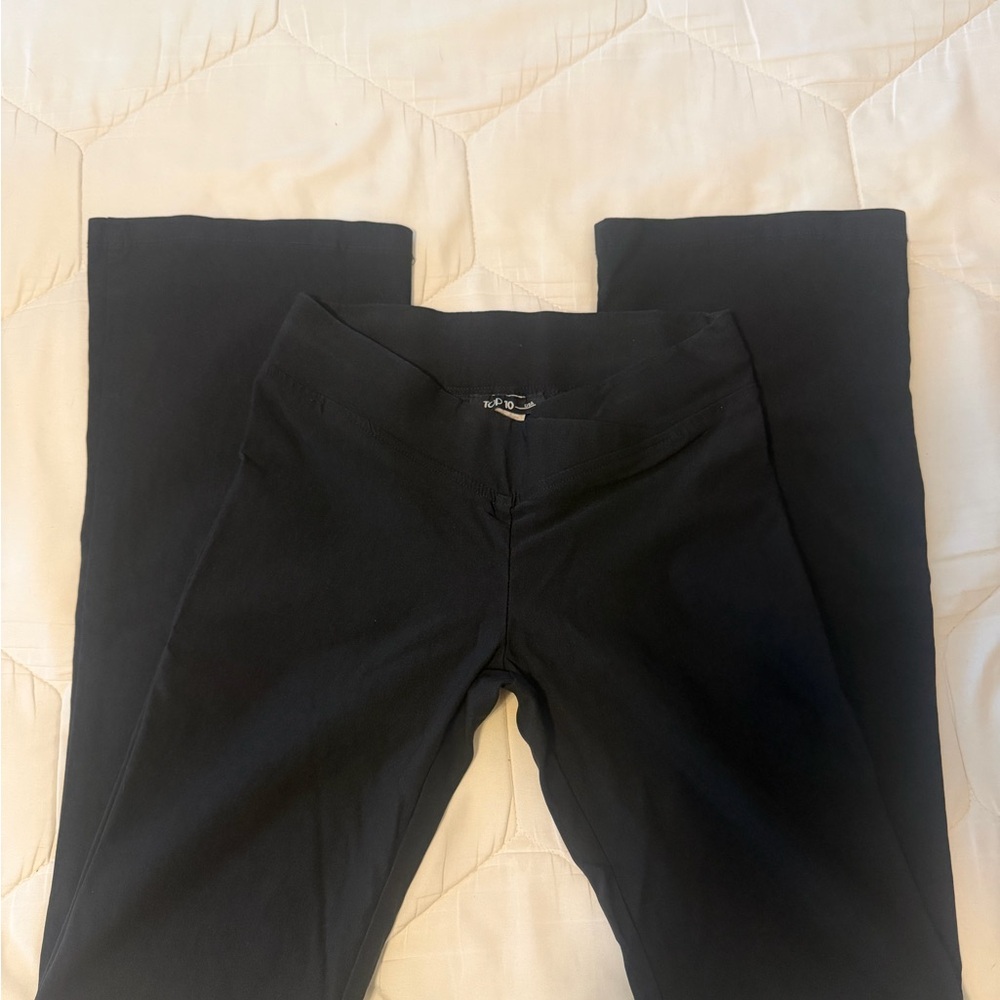 Y2k vintage low rise black pants